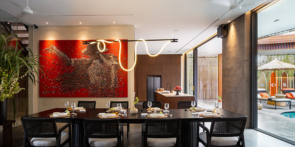 The Boss House, Bali dining