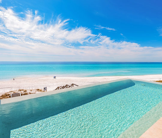 Villas with beach views