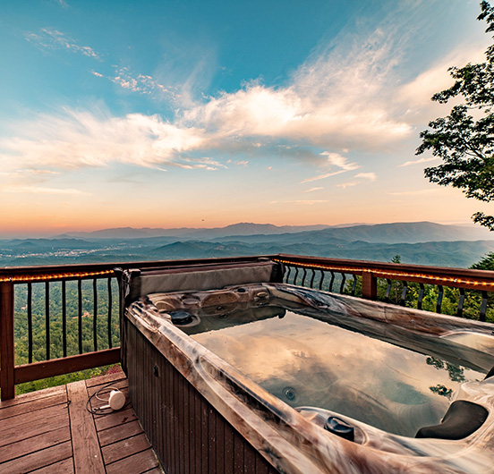 Cabins with hot tubs